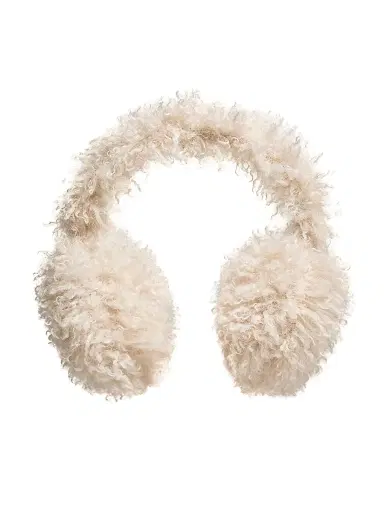 Moncler Women's Ear Muffs in Teddy - Light Beige | Thumbnail 2 Moncler Women's Ear Muffs in Teddy - Light Beige | Thumbnail 2