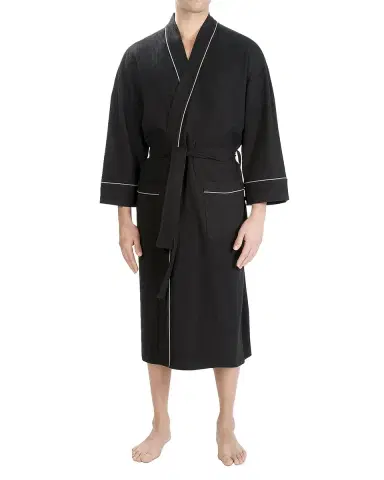 Majestic International Men's Waffle Knit Kimono Robe | Thumbnail 3 Majestic International Men's Waffle Knit Kimono Robe | Thumbnail 3