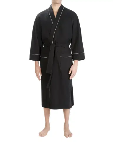 Majestic International Men's Waffle Knit Kimono Robe | Thumbnail 1 Majestic International Men's Waffle Knit Kimono Robe | Thumbnail 1