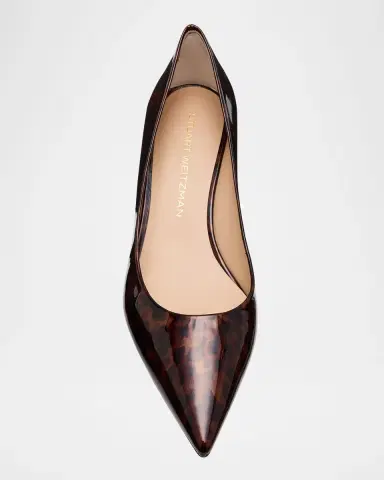 Stuart Weitzman Stuart Power Tortoise Leather Pumps | Thumbnail 5 Stuart Weitzman Stuart Power Tortoise Leather Pumps | Thumbnail 5