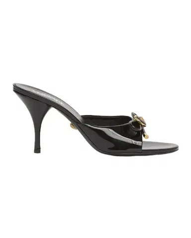 Versace Opera Bow Ballet Mules in Patent Leather | Thumbnail 1 Versace Opera Bow Ballet Mules in Patent Leather | Thumbnail 1