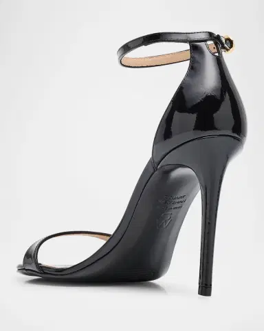 Stuart Weitzman Nudist II Patent Ankle-Strap Sandals | Thumbnail 4 Stuart Weitzman Nudist II Patent Ankle-Strap Sandals | Thumbnail 4