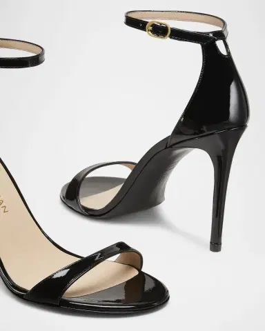 Stuart Weitzman Nudist II Patent Ankle-Strap Sandals | Thumbnail 7 Stuart Weitzman Nudist II Patent Ankle-Strap Sandals | Thumbnail 7