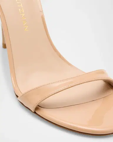 Stuart Weitzman Nudist II Patent Ankle-Strap Sandals | Thumbnail 5 Stuart Weitzman Nudist II Patent Ankle-Strap Sandals | Thumbnail 5