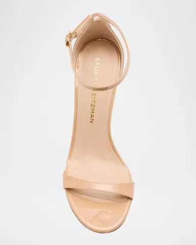 Stuart Weitzman Nudist II Patent Ankle-Strap Sandals | Thumbnail 6 Stuart Weitzman Nudist II Patent Ankle-Strap Sandals | Thumbnail 6