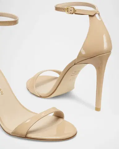 Stuart Weitzman Nudist II Patent Ankle-Strap Sandals | Thumbnail 7 Stuart Weitzman Nudist II Patent Ankle-Strap Sandals | Thumbnail 7