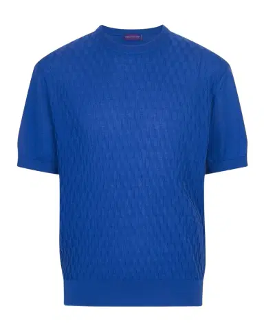 Stefano Ricci Men's Cashmere Short-Sleeve Crewneck Sweater | Thumbnail 1 Stefano Ricci Men's Cashmere Short-Sleeve Crewneck Sweater | Thumbnail 1
