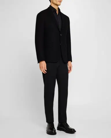 Etro Men 's Basic Textured Blazer | Thumbnail 2 Etro Men 's Basic Textured Blazer | Thumbnail 2