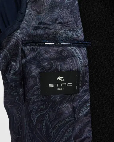 Etro Men 's Basic Textured Blazer | Thumbnail 6 Etro Men 's Basic Textured Blazer | Thumbnail 6
