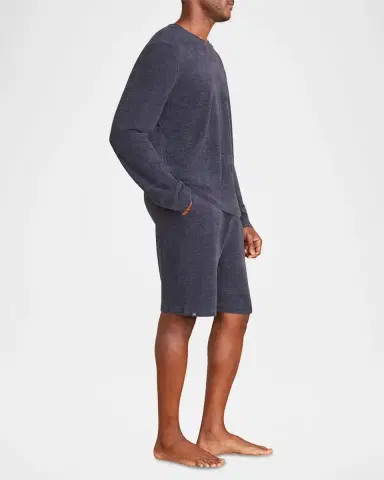 Barefoot Dreams Men's CozyChic Ultra Lite Roll Neck Crewneck Sweater | Thumbnail 2 Barefoot Dreams Men's CozyChic Ultra Lite Roll Neck Crewneck Sweater | Thumbnail 2