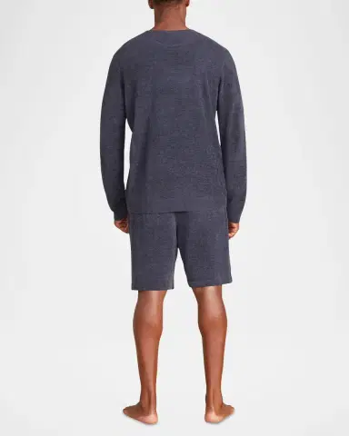 Barefoot Dreams Men's CozyChic Ultra Lite Roll Neck Crewneck Sweater | Thumbnail 3 Barefoot Dreams Men's CozyChic Ultra Lite Roll Neck Crewneck Sweater | Thumbnail 3