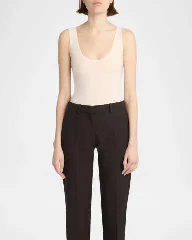 The Row Mandie Scoop-Neck Sleeveless Bodysuit | Thumbnail 2 The Row Mandie Scoop-Neck Sleeveless Bodysuit | Thumbnail 2
