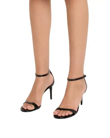 Stuart Weitzman Nudist Ii 75 Patent Leather Sandals | Thumbnail 1 Stuart Weitzman Nudist Ii 75 Patent Leather Sandals | Thumbnail 1