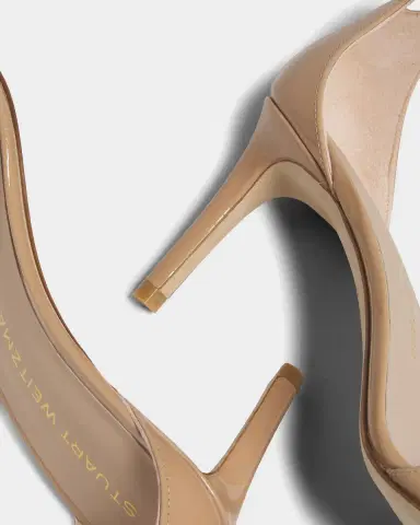 Stuart Weitzman 7mm Nudist II Patent Leather Sandals | Thumbnail 2 Stuart Weitzman 7mm Nudist II Patent Leather Sandals | Thumbnail 2