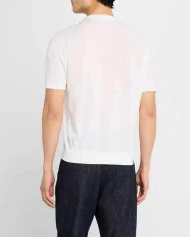 Stefano Ricci Men's Cashmere Short-Sleeve Crewneck Sweater | Thumbnail 3 Stefano Ricci Men's Cashmere Short-Sleeve Crewneck Sweater | Thumbnail 3