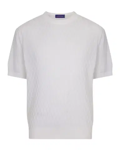 Stefano Ricci Men's Cashmere Short-Sleeve Crewneck Sweater | Thumbnail 1 Stefano Ricci Men's Cashmere Short-Sleeve Crewneck Sweater | Thumbnail 1