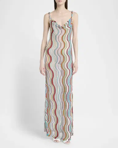 Missoni Wave Multicolor Chevron Maxi Dress Coverup | Thumbnail 2 Missoni Wave Multicolor Chevron Maxi Dress Coverup | Thumbnail 2