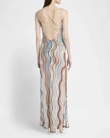Missoni Wave Multicolor Chevron Maxi Dress Coverup | Thumbnail 3 Missoni Wave Multicolor Chevron Maxi Dress Coverup | Thumbnail 3