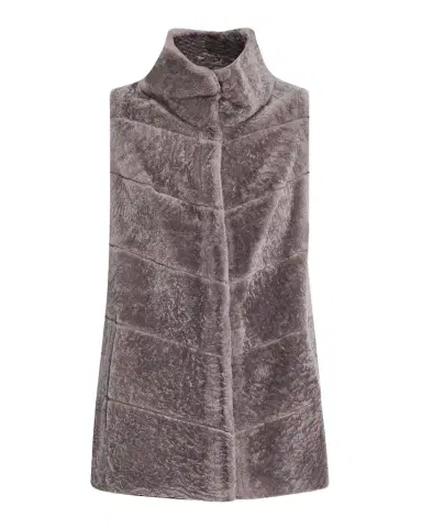 Gorski Reversible Textured Lamb Shearling Vest | Thumbnail 1 Gorski Reversible Textured Lamb Shearling Vest | Thumbnail 1