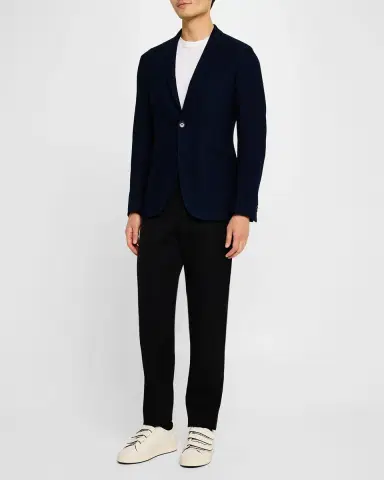 Etro Men 's Basic Textured Blazer | Thumbnail 2 Etro Men 's Basic Textured Blazer | Thumbnail 2