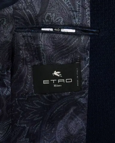 Etro Men 's Basic Textured Blazer | Thumbnail 6 Etro Men 's Basic Textured Blazer | Thumbnail 6