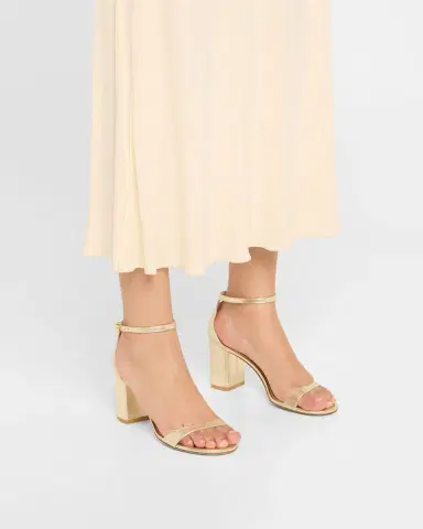 Stuart Weitzman Nudist II Leather Ankle-Strap Sandals | Thumbnail 2 Stuart Weitzman Nudist II Leather Ankle-Strap Sandals | Thumbnail 2