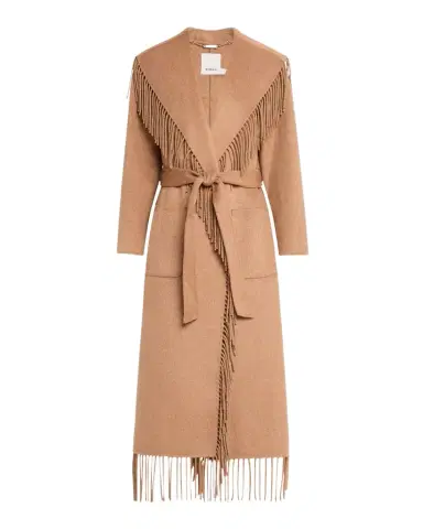 Simkhai Carrie Belted Fringe Robe Coat | Thumbnail 1 Simkhai Carrie Belted Fringe Robe Coat | Thumbnail 1