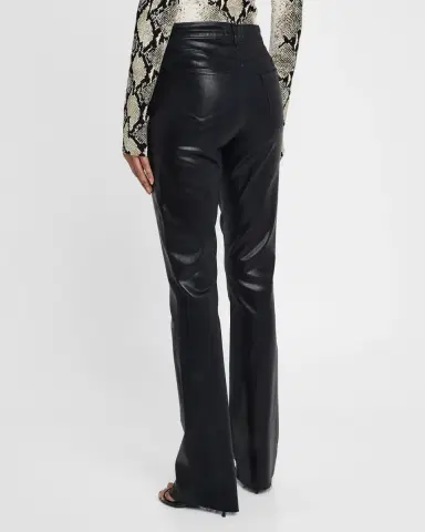 L 'AGENCE Ruth High-Rise Coated Straight Jeans | Thumbnail 3 L 'AGENCE Ruth High-Rise Coated Straight Jeans | Thumbnail 3