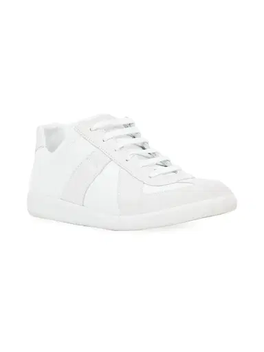Maison Margiela Men's Replica Leather & Suede Low-Top Sneakers - White | Thumbnail 2 Maison Margiela Men's Replica Leather & Suede Low-Top Sneakers - White | Thumbnail 2