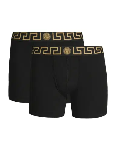 Versace Men's 2-Pack Trunk Boxer Briefs | Thumbnail 1 Versace Men's 2-Pack Trunk Boxer Briefs | Thumbnail 1