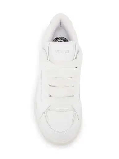 Versace Men's Leather Low-Top Sneakers - White | Thumbnail 4 Versace Men's Leather Low-Top Sneakers - White | Thumbnail 4