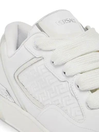 Versace Men's Leather Low-Top Sneakers - White | Thumbnail 6 Versace Men's Leather Low-Top Sneakers - White | Thumbnail 6