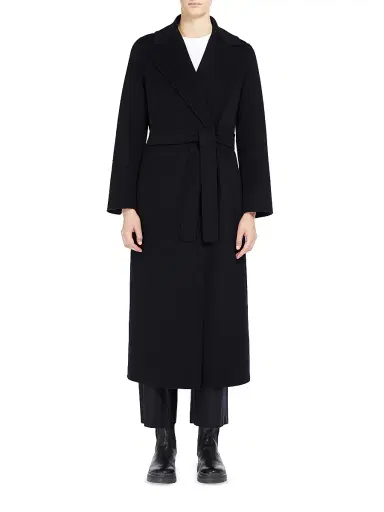 Max Mara Women's Poldo Wool Belted Wrap Coat - Ultramarine - Size 14 | Thumbnail 2 Max Mara Women's Poldo Wool Belted Wrap Coat - Ultramarine - Size 14 | Thumbnail 2