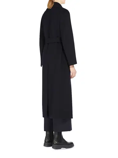 Max Mara Women's Poldo Wool Belted Wrap Coat - Ultramarine - Size 14 | Thumbnail 4 Max Mara Women's Poldo Wool Belted Wrap Coat - Ultramarine - Size 14 | Thumbnail 4