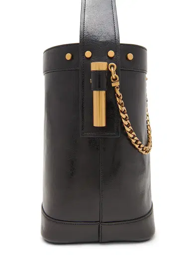 Versace Women's Pivot Leather Bucket Bag - Black Gold | Thumbnail 5 Versace Women's Pivot Leather Bucket Bag - Black Gold | Thumbnail 5
