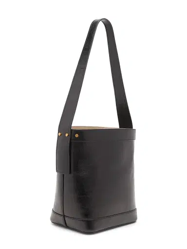 Versace Women's Pivot Leather Bucket Bag - Black Gold | Thumbnail 6 Versace Women's Pivot Leather Bucket Bag - Black Gold | Thumbnail 6