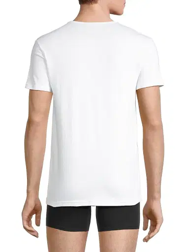 Versace Men's Logo Crewneck T-Shirt - Optical White | Thumbnail 5 Versace Men's Logo Crewneck T-Shirt - Optical White | Thumbnail 5