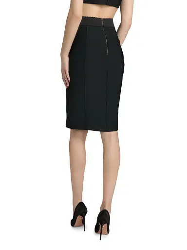 Dolce & Gabbana Women's Lace-Panel Pencil Skirt - Nero | Thumbnail 5 Dolce & Gabbana Women's Lace-Panel Pencil Skirt - Nero | Thumbnail 5