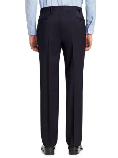 Emporio Armani Men's Navy Wool Trousers - Grey - Size 42 | Thumbnail 5 Emporio Armani Men's Navy Wool Trousers - Grey - Size 42 | Thumbnail 5
