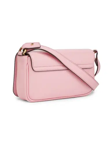 Versace Women's Tag Mini Leather Shoulder Bag - English Rose | Thumbnail 3 Versace Women's Tag Mini Leather Shoulder Bag - English Rose | Thumbnail 3