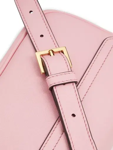 Versace Women's Tag Mini Leather Shoulder Bag - English Rose | Thumbnail 5 Versace Women's Tag Mini Leather Shoulder Bag - English Rose | Thumbnail 5