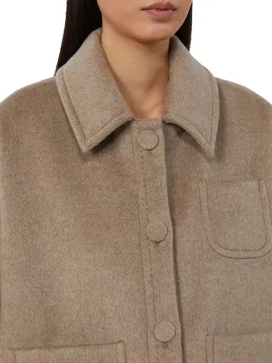 Max Mara Women's Light Weight Cashmere Cape - Tawny Bronze Brown | Thumbnail 4 Max Mara Women's Light Weight Cashmere Cape - Tawny Bronze Brown | Thumbnail 4