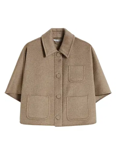 Max Mara Women's Light Weight Cashmere Cape - Tawny Bronze Brown | Thumbnail 1 Max Mara Women's Light Weight Cashmere Cape - Tawny Bronze Brown | Thumbnail 1