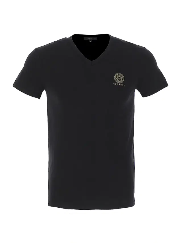 Men's V-Neck Logo T-Shirt - Nero Men's V-Neck Logo T-Shirt - Nero