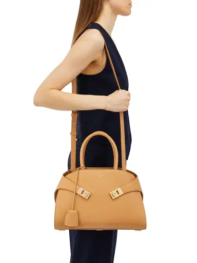 FERRAGAMO Women's Hug Top Handle Bag - Light Camel | Thumbnail 3 FERRAGAMO Women's Hug Top Handle Bag - Light Camel | Thumbnail 3