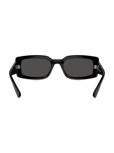 Ray-Ban Women's RB4395 54MM Rectangular Sunglasses - Black Dark Grey | Thumbnail 4 Ray-Ban Women's RB4395 54MM Rectangular Sunglasses - Black Dark Grey | Thumbnail 4