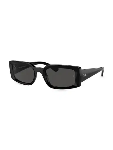 Ray-Ban Women's RB4395 54MM Rectangular Sunglasses - Black Dark Grey | Thumbnail 1 Ray-Ban Women's RB4395 54MM Rectangular Sunglasses - Black Dark Grey | Thumbnail 1