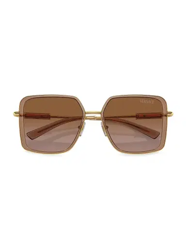 Versace Women's 56MM Square Sunglasses - Brown Gradient | Thumbnail 6 Versace Women's 56MM Square Sunglasses - Brown Gradient | Thumbnail 6