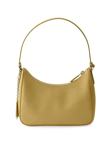Prada Women's Re-Edition 2005 Saffiano Leather Shoulder Bag - Yellow | Thumbnail 3 Prada Women's Re-Edition 2005 Saffiano Leather Shoulder Bag - Yellow | Thumbnail 3