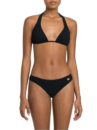 Dolce & Gabbana Women's Halter Bikini Top - Nero | Thumbnail 3 Dolce & Gabbana Women's Halter Bikini Top - Nero | Thumbnail 3